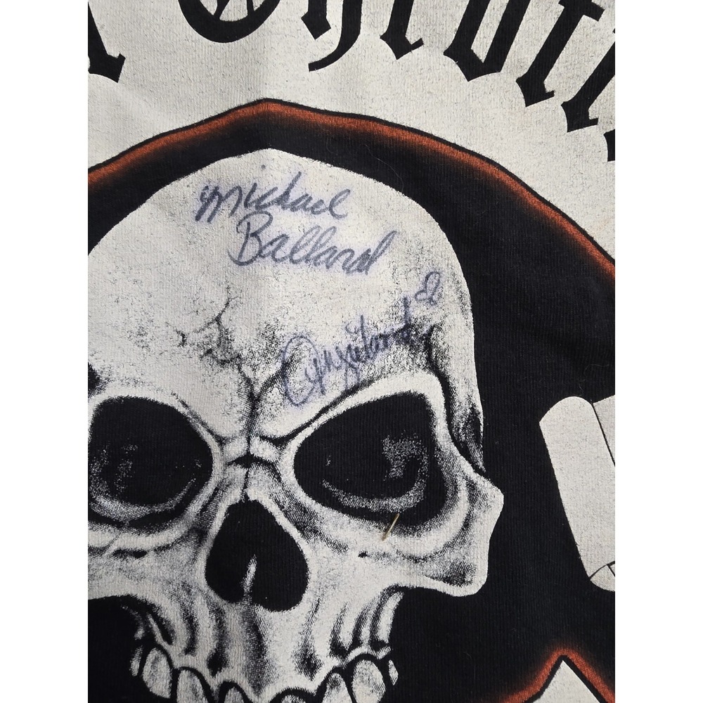 Full Throttle Saloon Skull Sturgis Tshirt Size XL Signed Michael + Angie Ballard